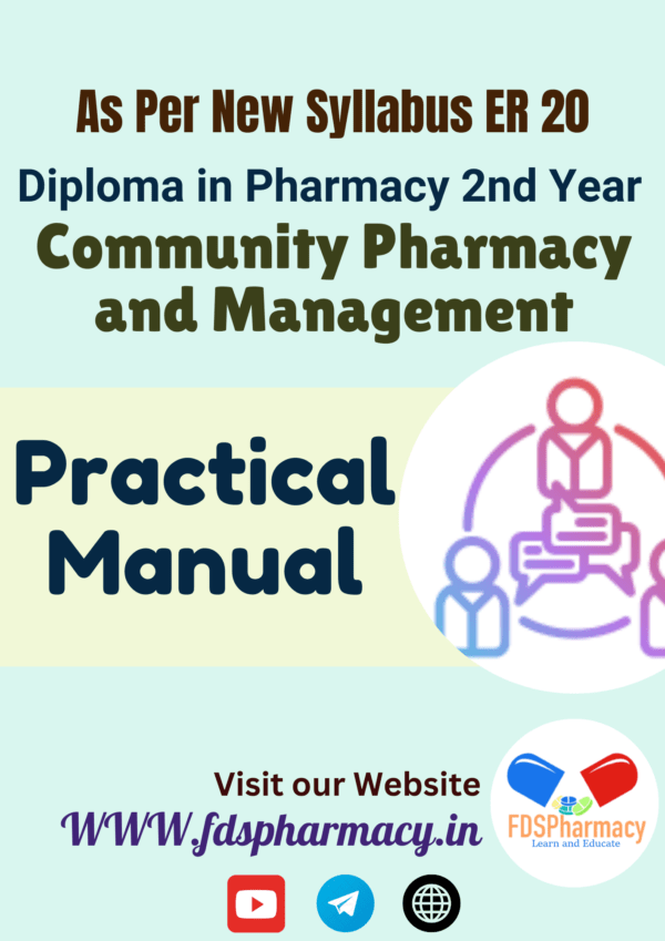 Community Pharmacy and Management Practical Manual