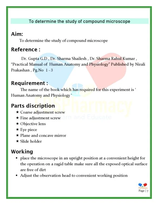 Human Anatomy and Physiology Practical Manual - Image 7