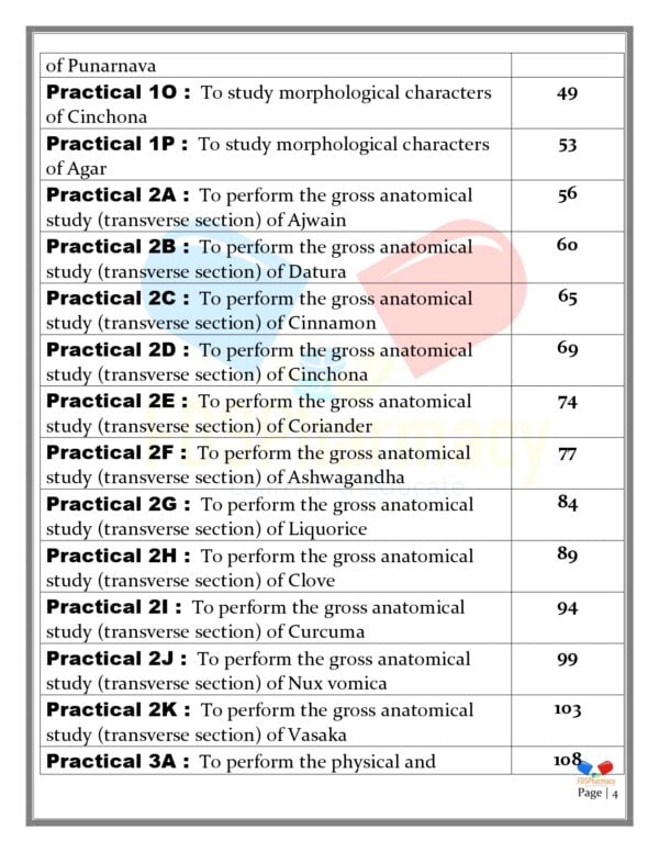 Pharmacognosy Practical Manual - Image 4