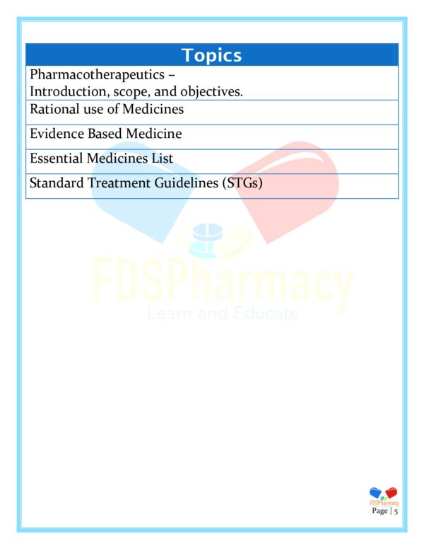 Pharmacotherapeutics Notes - Image 5