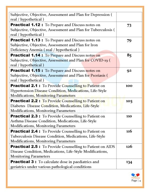 Pharmacotherapeutics Practical Manual - Image 4