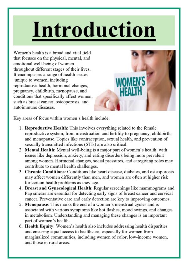 An overview of Women’s Health Issues Assignment - Image 6