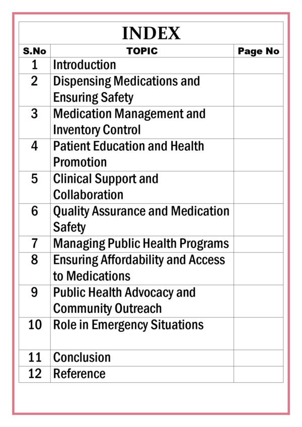 Role and responsibilities of a pharmacist in public hospital in rural parts of the country Assignment - Image 3