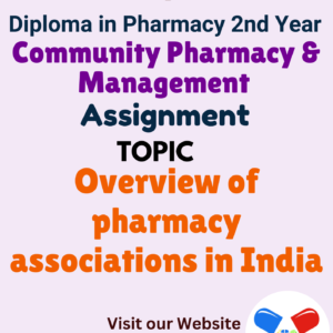 Overview of pharmacy associations in India Assignment