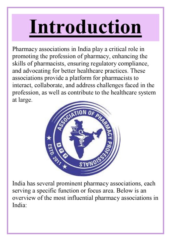 Overview of pharmacy associations in India Assignment - Image 4