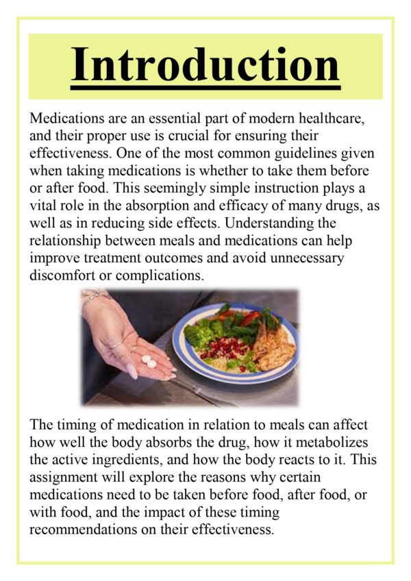 Medicines and meals: Before or After food Assignment - Image 4