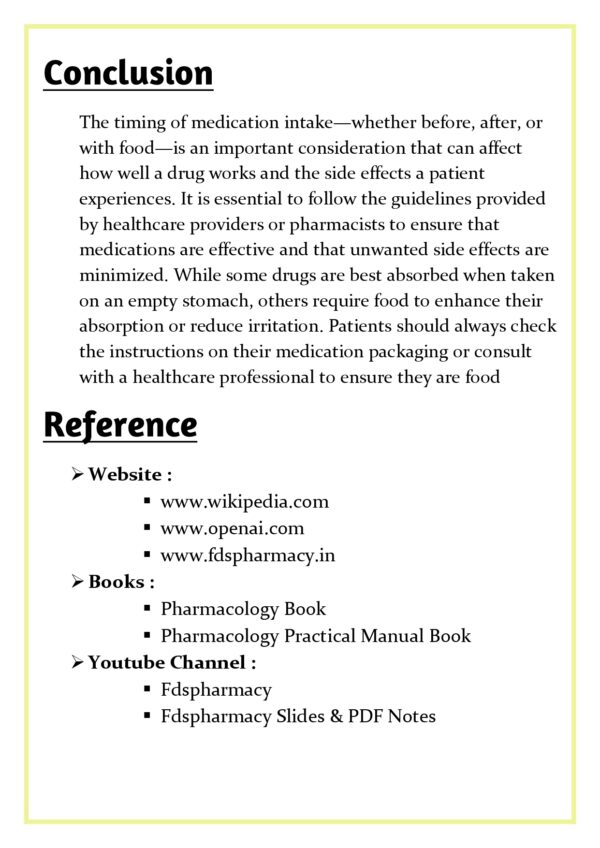 Medicines and meals: Before or After food Assignment - Image 5