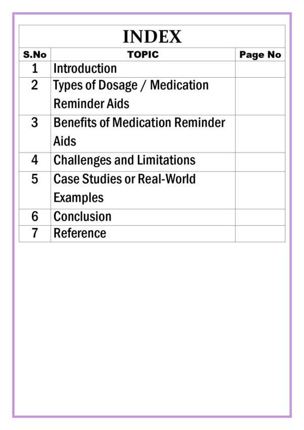 Dosage / Medication Reminder Aids Assignment - Image 3