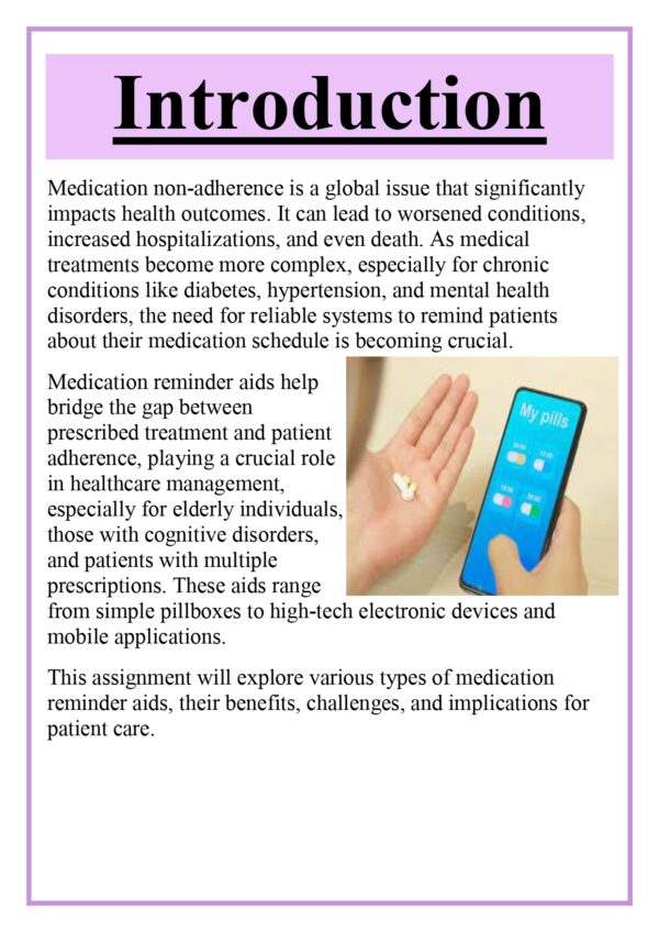 Dosage / Medication Reminder Aids Assignment - Image 4