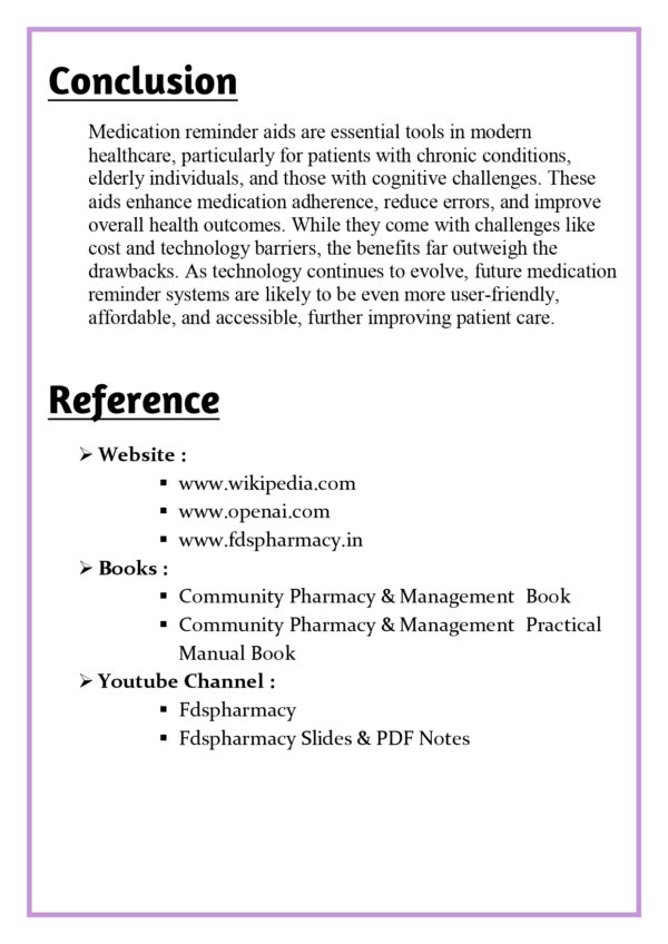 Dosage / Medication Reminder Aids Assignment - Image 5