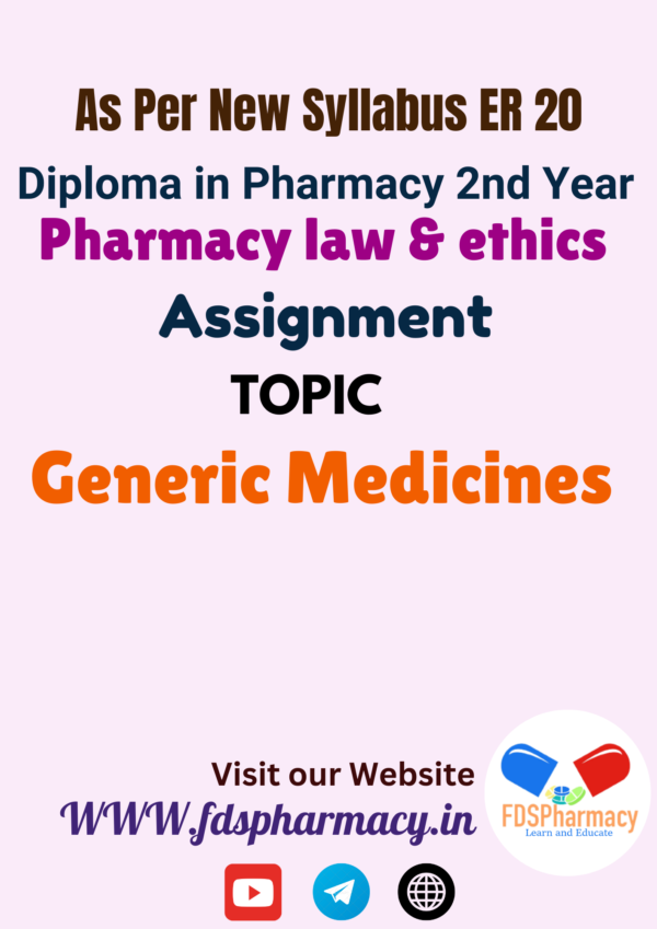Generic Medicines Assignment