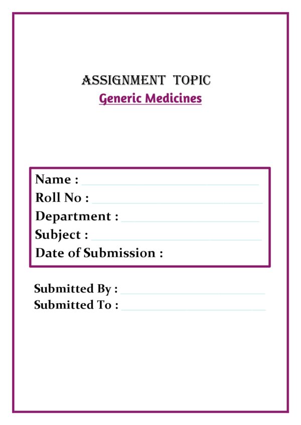 Generic Medicines Assignment - Image 2