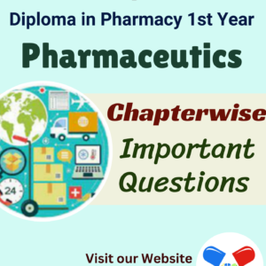 Pharmaceutics Important Questions