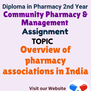 Overview of pharmacy associations in India Assignment