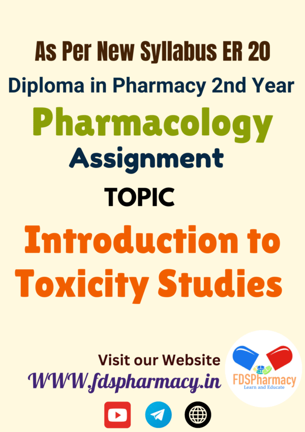 Introduction to Toxicity Studies Assignment