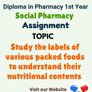 Study the labels of various packed foods to understand their nutritional contents Assignment