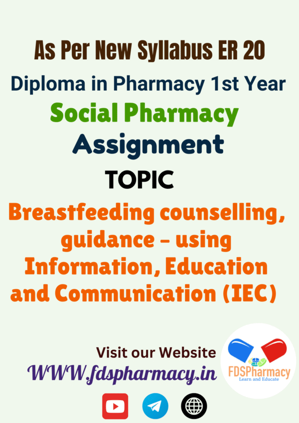 Breastfeeding counselling, guidance – using Information, Education and Communication (IEC) Assignment