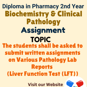 The students shall be asked to submit written assignments on Various Pathology Lab Reports (Liver Function Test (LFT)) Assignment