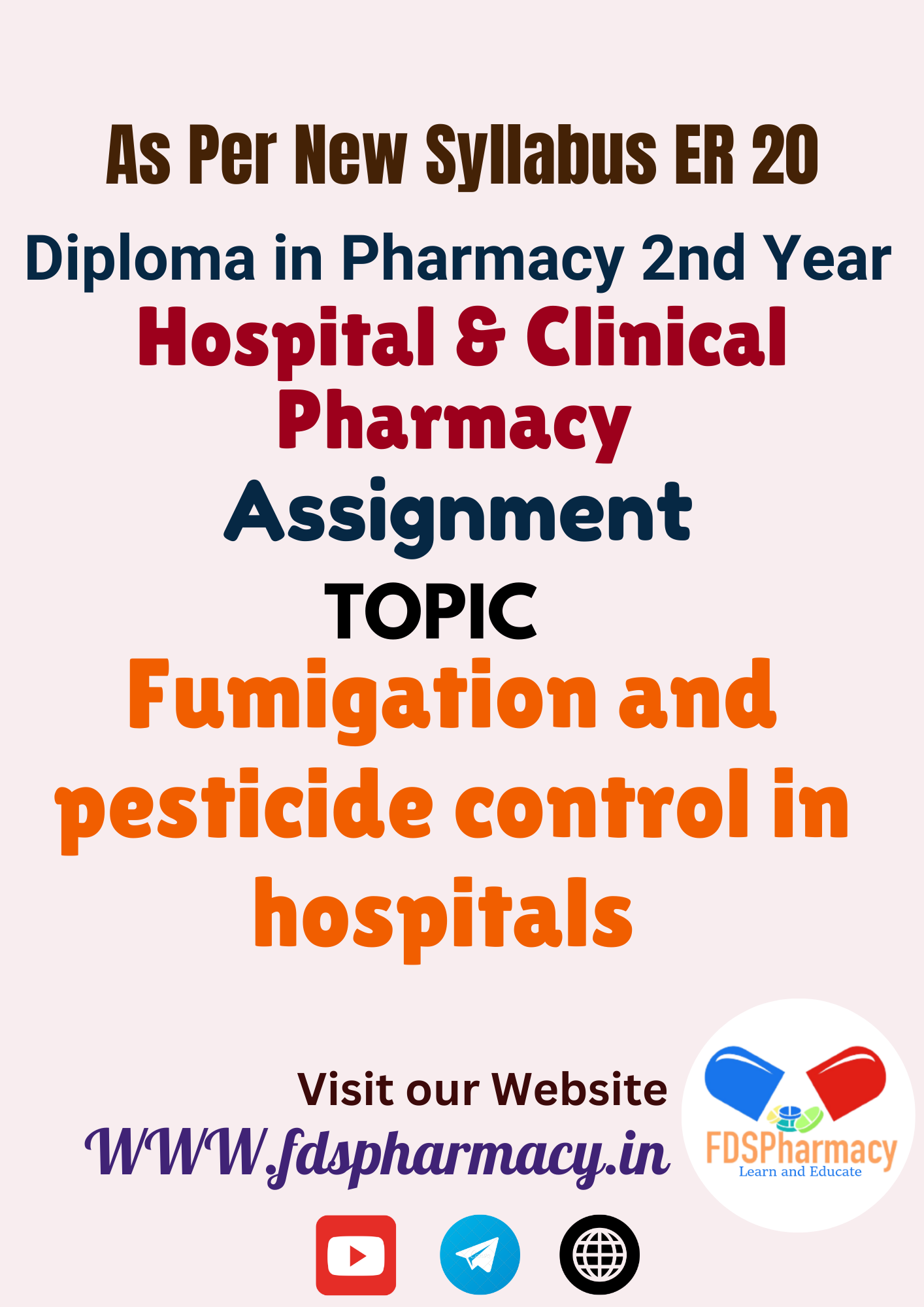 Fumigation and pesticide control in hospitals Assignment