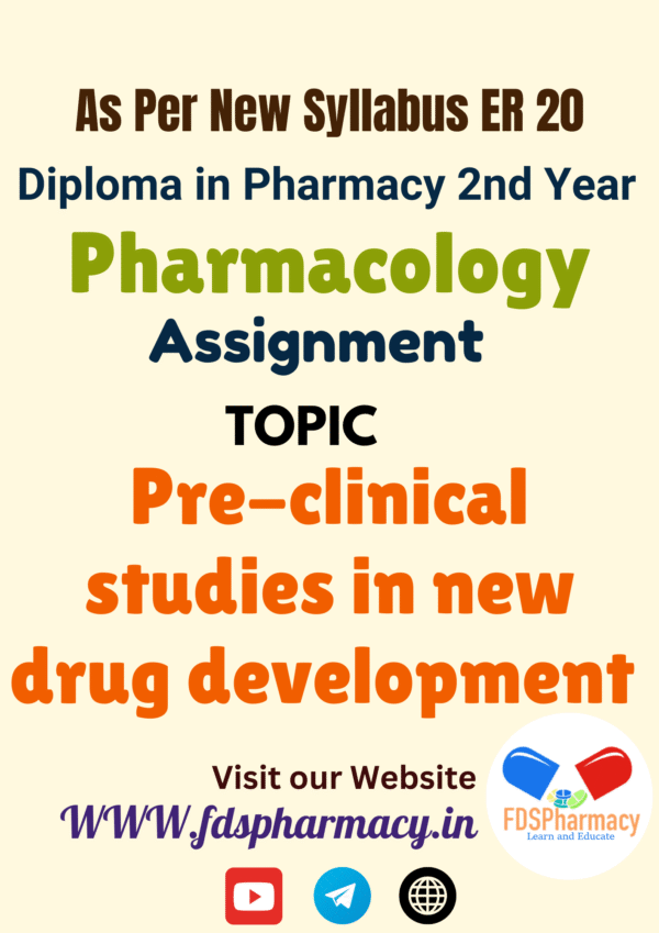 Pre-clinical studies in new drug development Assignment
