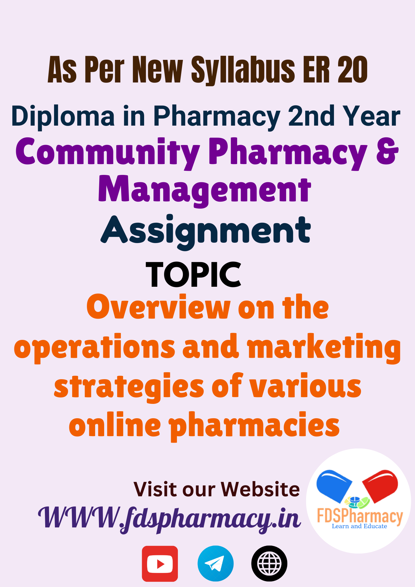 Overview on the operations and marketing strategies of various online pharmacies Assignment