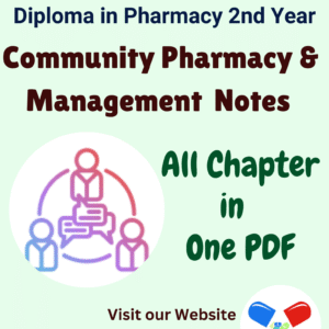 Community Pharmacy and Management Notes