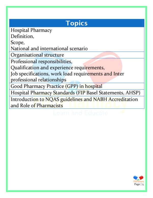 Hospital and Clinical Pharmacy Notes - Image 5