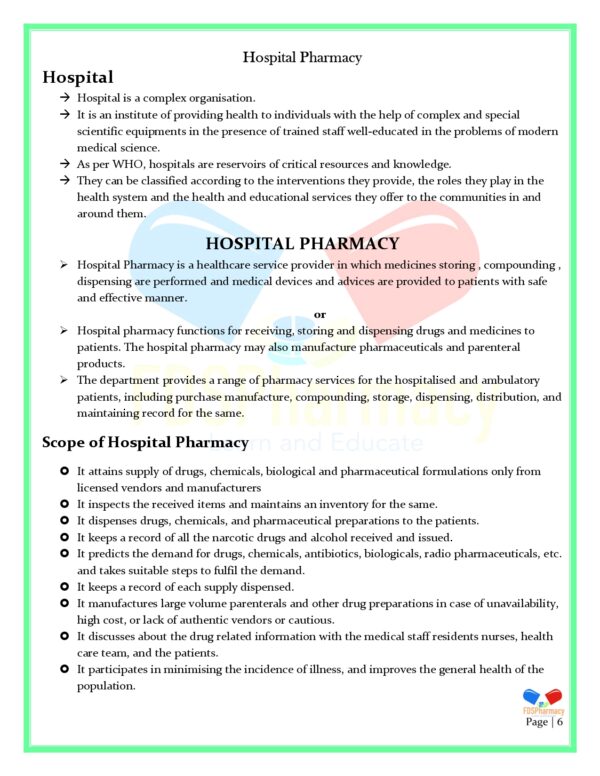 Hospital and Clinical Pharmacy Notes - Image 6