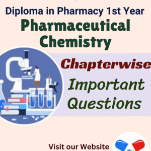 Pharmaceutical Chemistry Important Questions