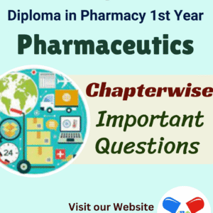 Pharmaceutics Important Questions
