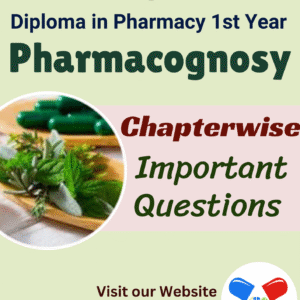 Pharmacognosy Important Questions