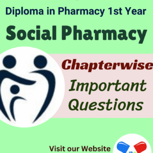 Social Pharmacy Important Questions
