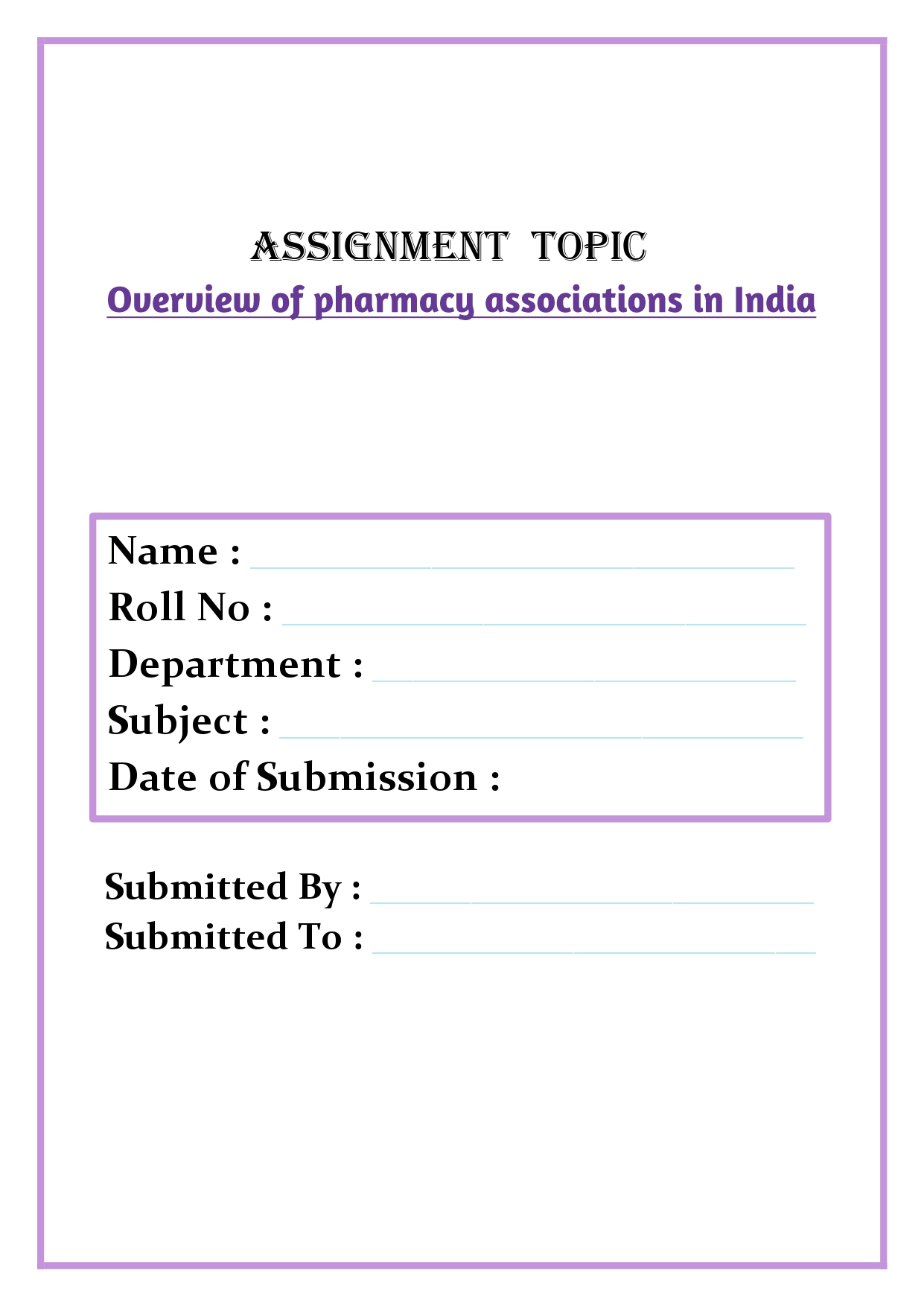 Overview of pharmacy associations in India Assignment - Image 4