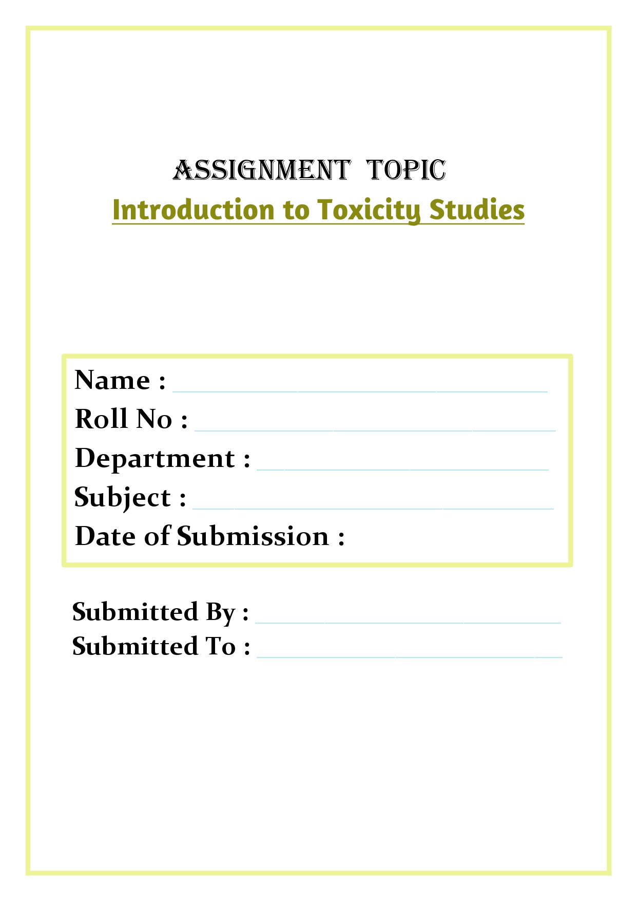 Introduction to Toxicity Studies Assignment - Image 4