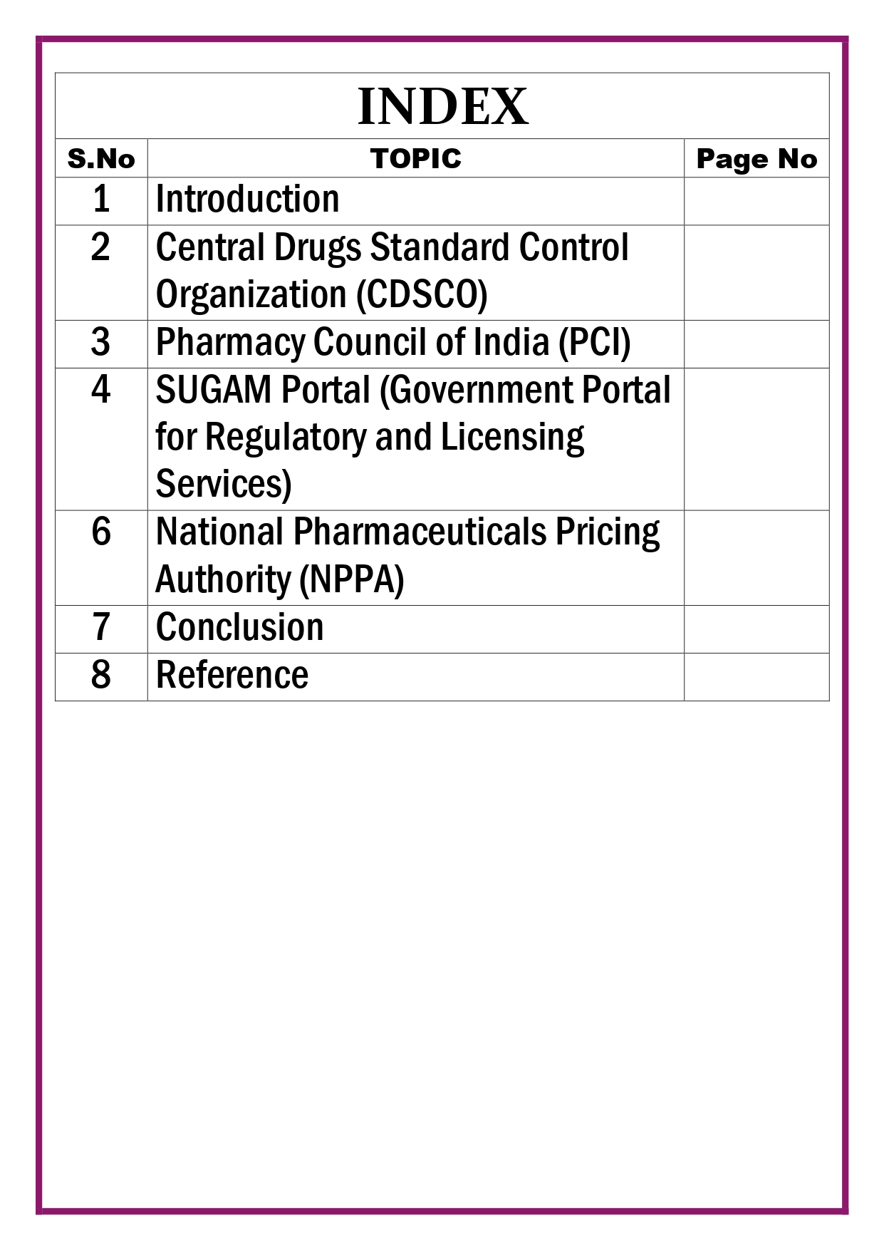 Layout and contents of official websites of various agencies regulating the profession of pharmacy in India: e.g., CDSCO, SUGAM portal, PCI, etc. Assignment - Image 5