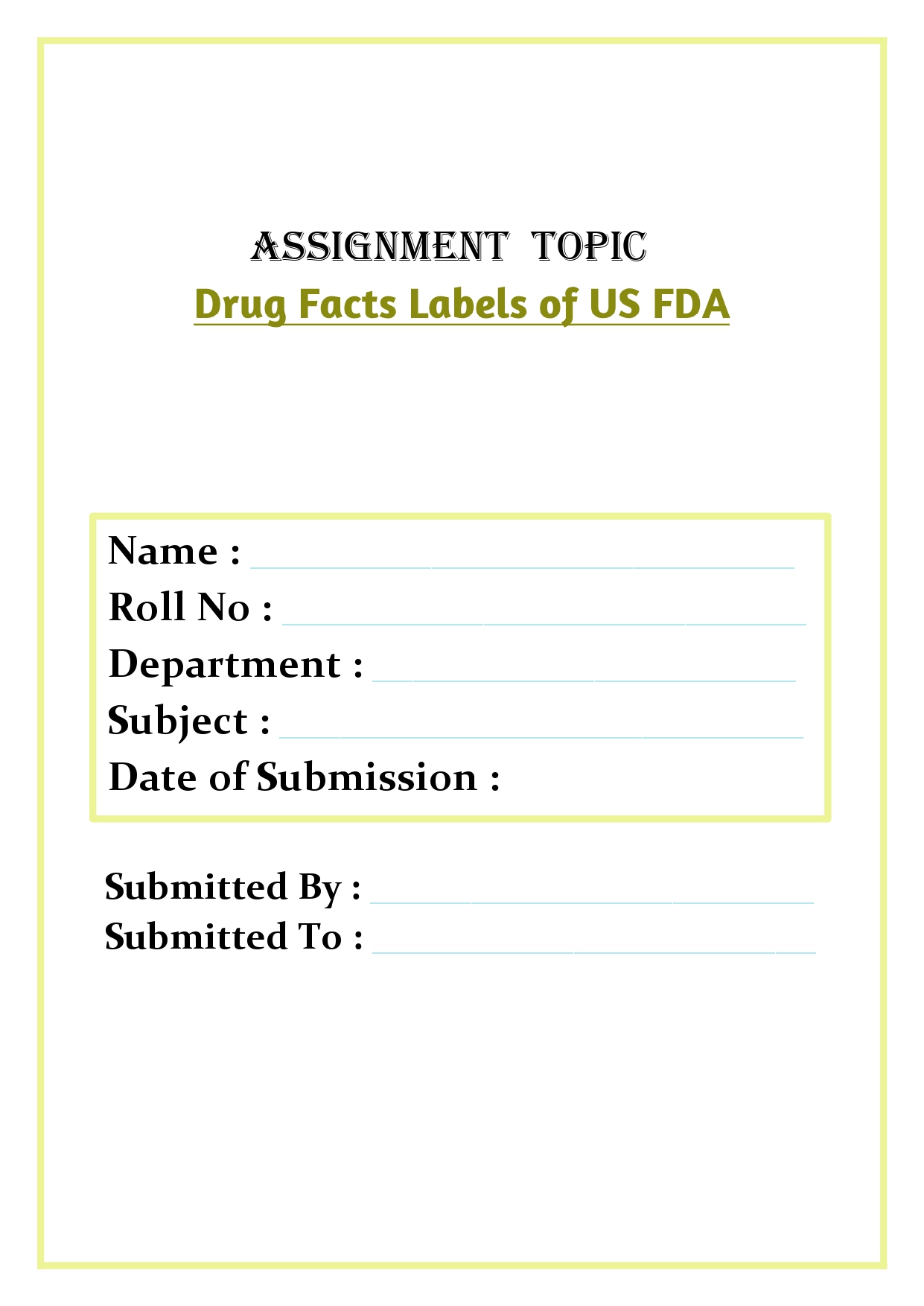 Drug Facts Labels of US FDA Assignment - Image 4