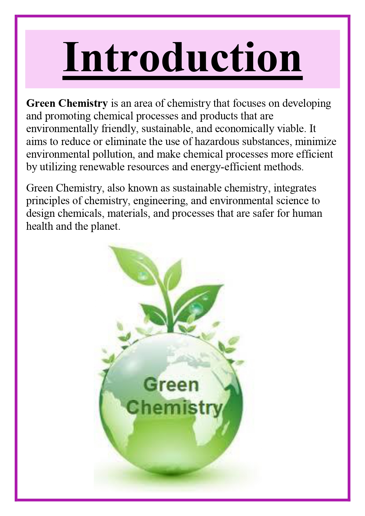Overview on Green Chemistry Assignment - Image 6