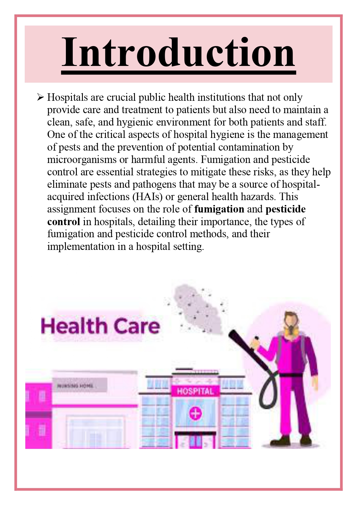 Fumigation and pesticide control in hospitals Assignment - Image 6