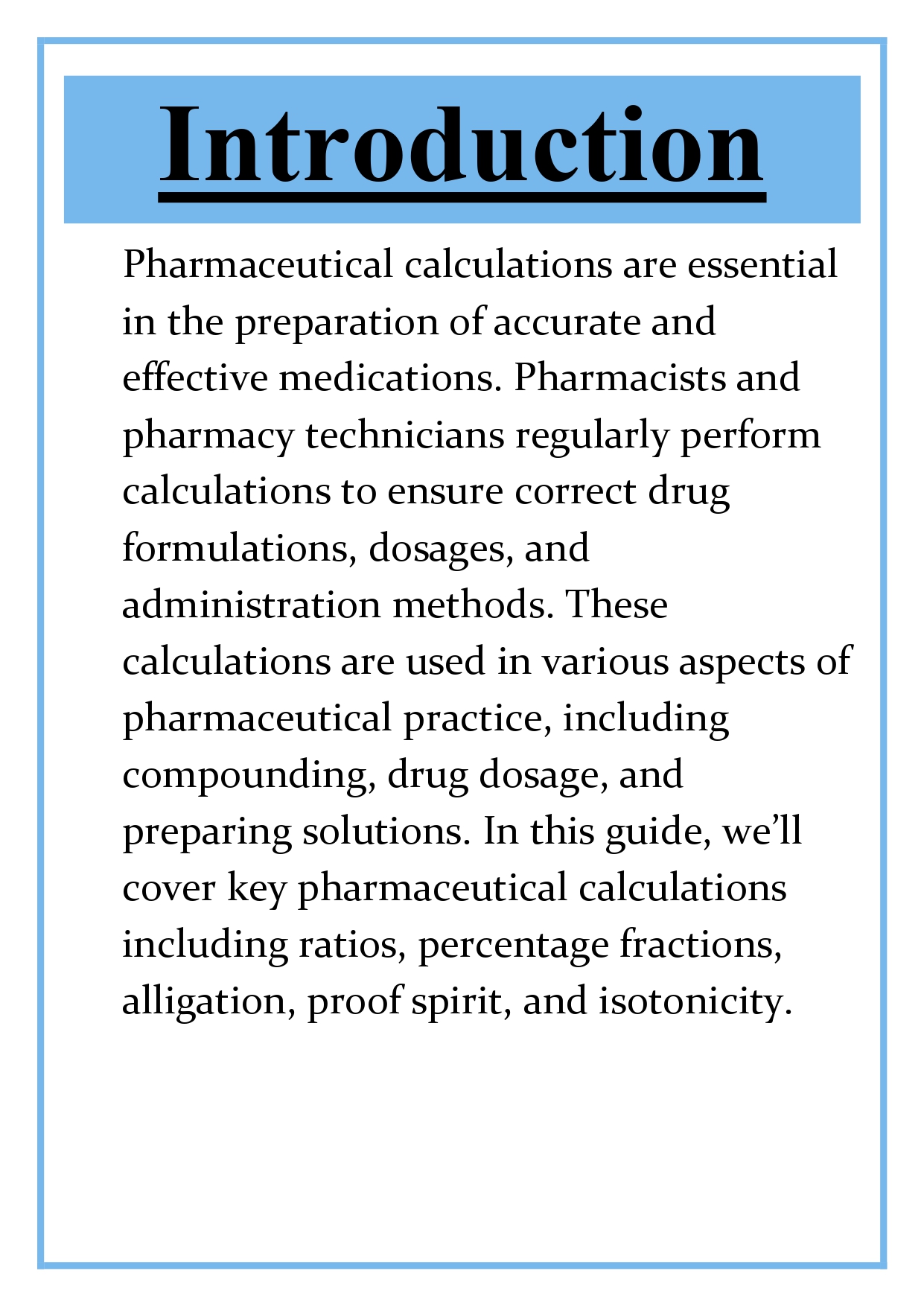 Basic pharmaceutical calculations: ratios, conversion to percentage fraction, alligation, proof spirit, isotonicity Assignment - Image 6