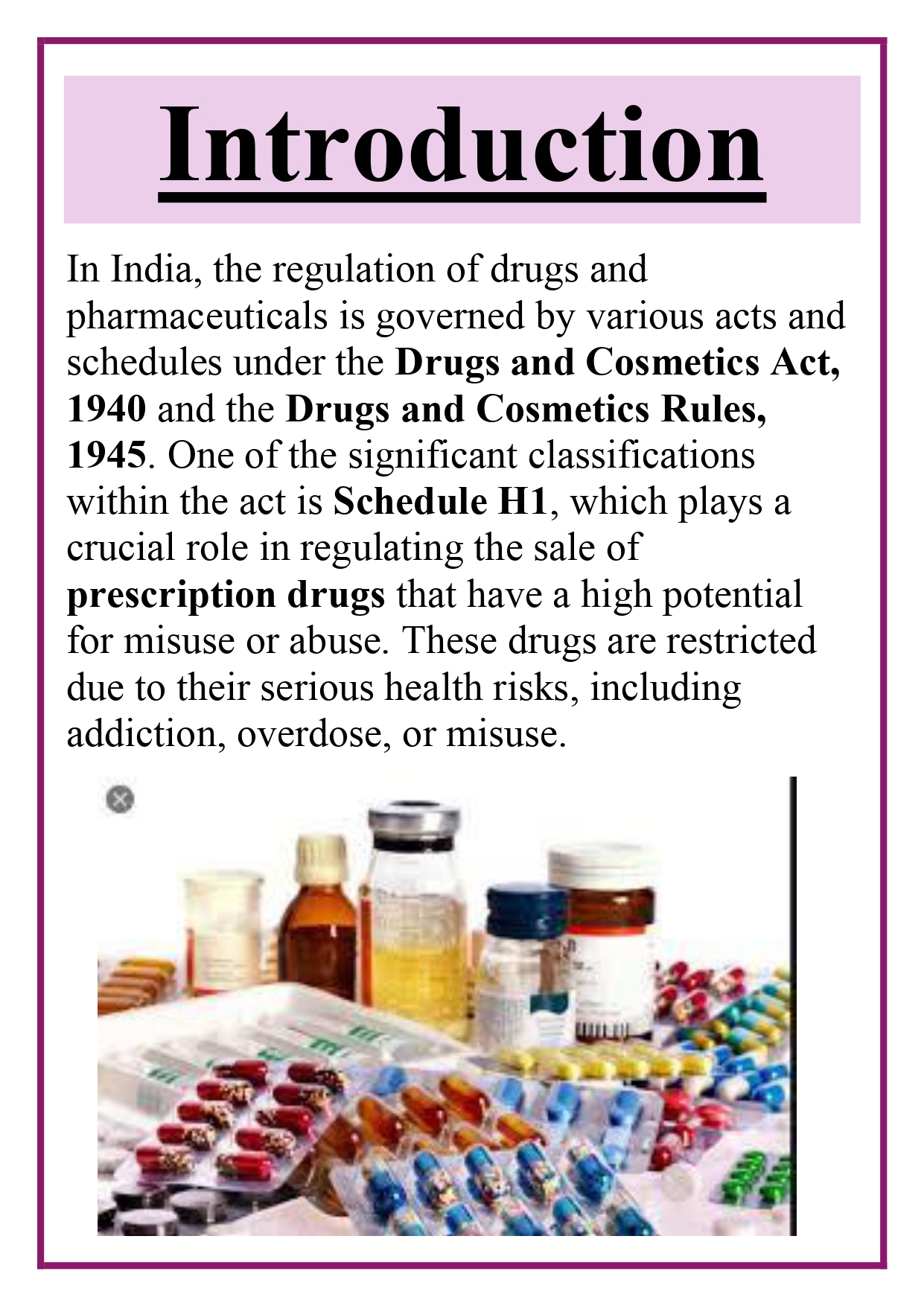 Schedule H1 drugs and its implementation in India Assignment - Image 6