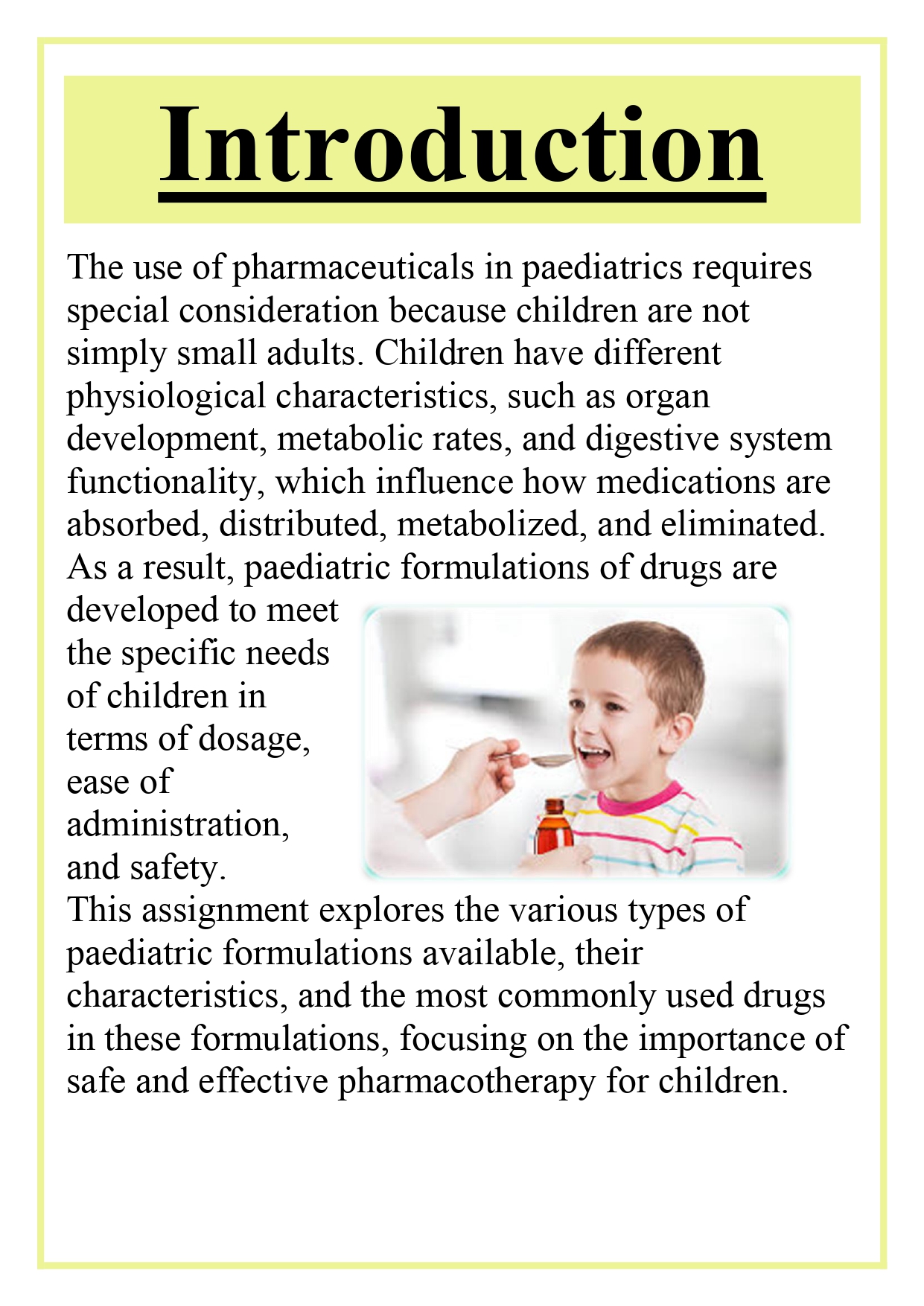 Drugs available as paediatric formulations Assignment - Image 6