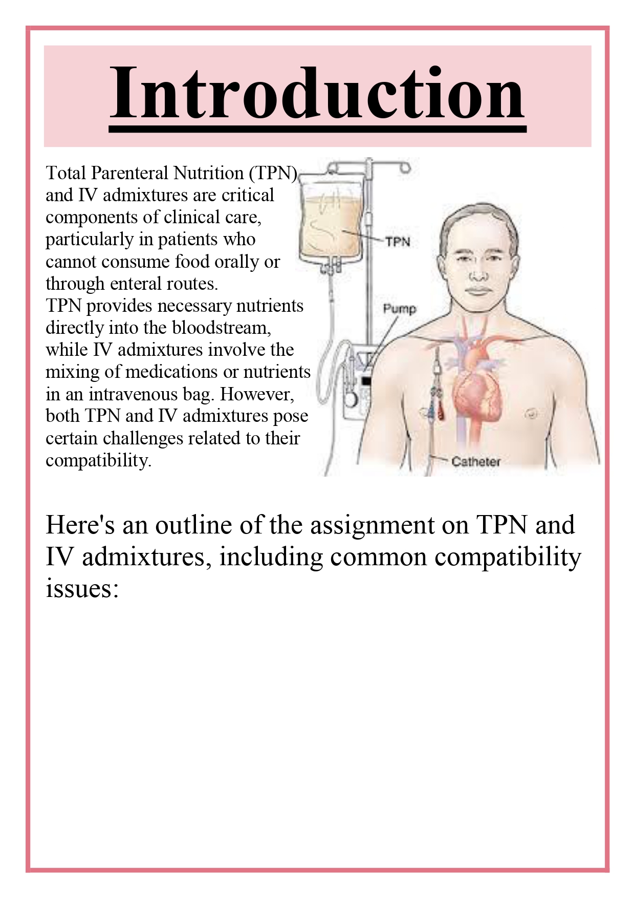 Total parenteral nutrition and IV admixtures and their compatibility issues Assignment - Image 6