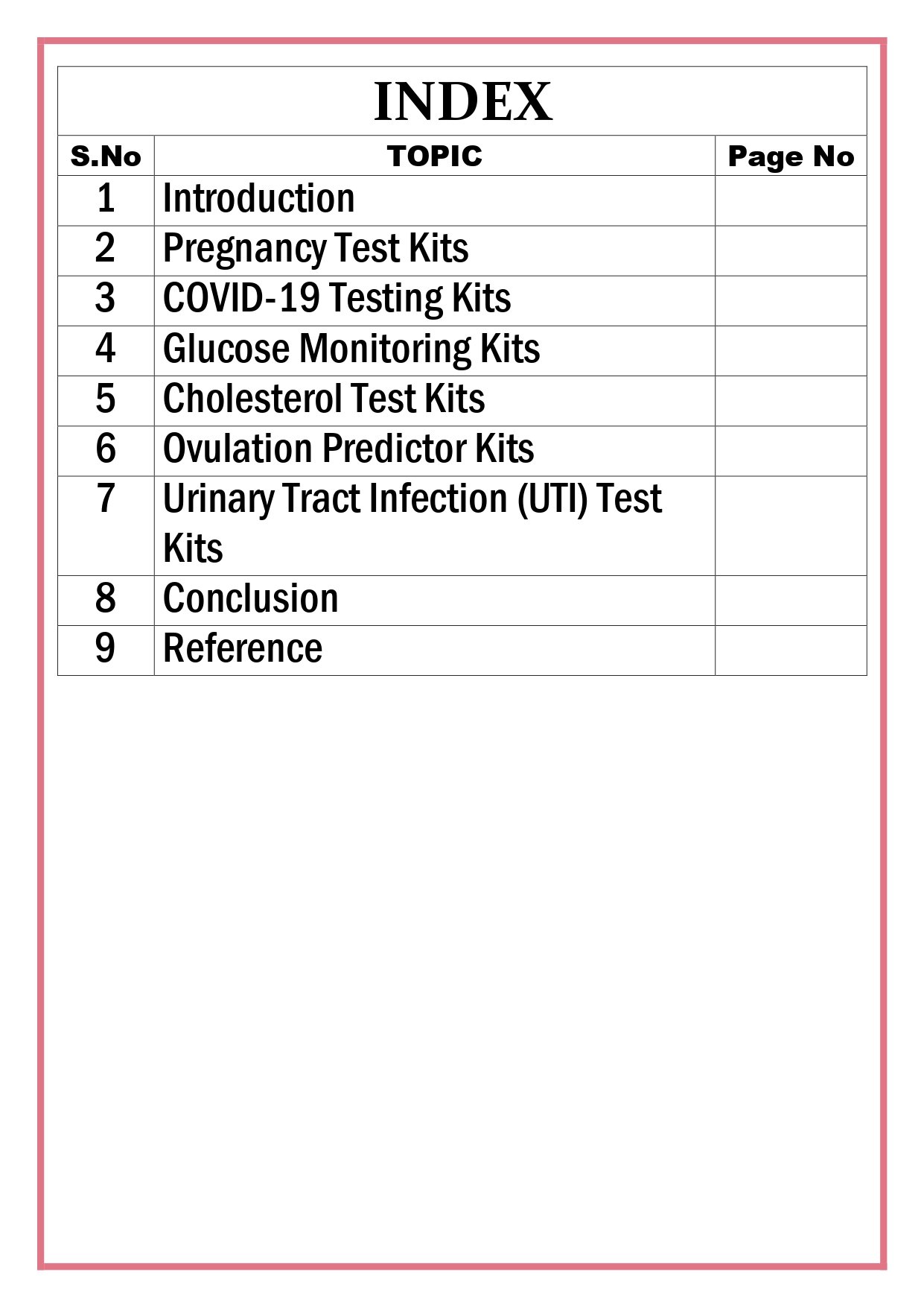 Home Diagnostic Kits - Pregnancy Test, COVID testing etc  Assignment - Image 5