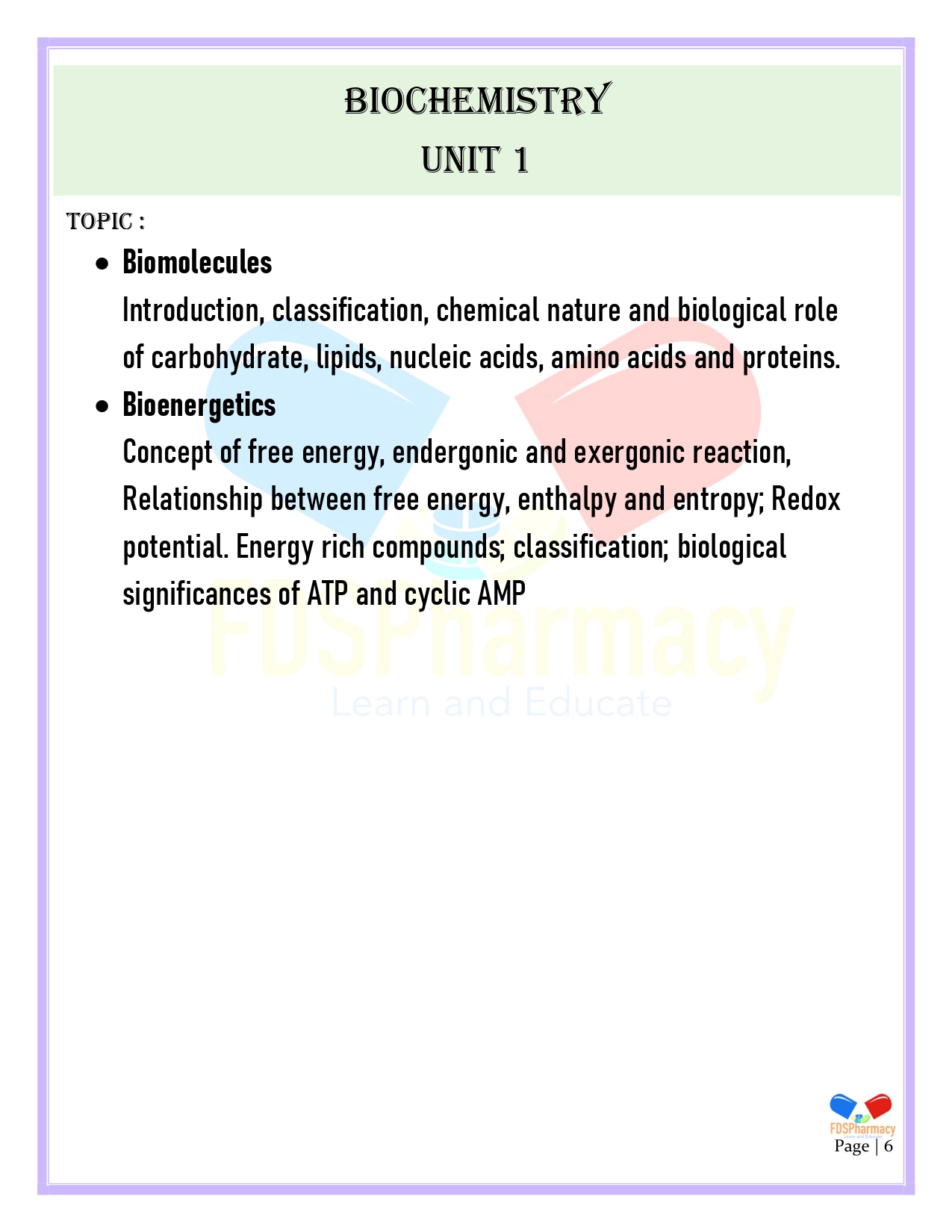 Biochemistry All Unit Notes - Image 6