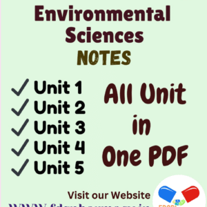 Environmental Sciences All Unit Notes