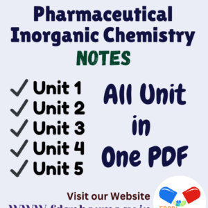 Pharmaceutical Inorganic Chemistry All Unit Notes