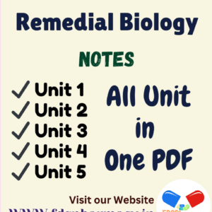 Remedial Biology All Unit Notes