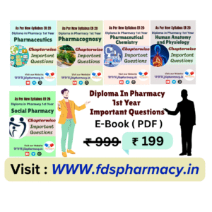 D.Pharmacy 1st Year Important Questions