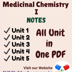 Medicinal Chemistry – I All Unit Notes
