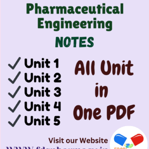 Pharmaceutical Engineering All Unit Notes